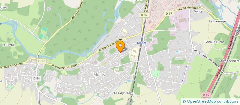 localisation de l'entreprise THIERS  MONTS