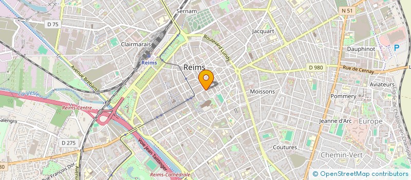 localisation de l'entreprise THIERS  REIMS