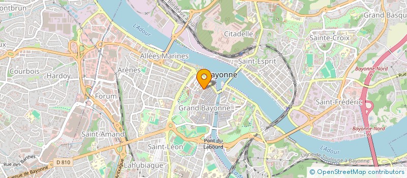 localisation de l'entreprise THIERS ALBERT à BAYONNE