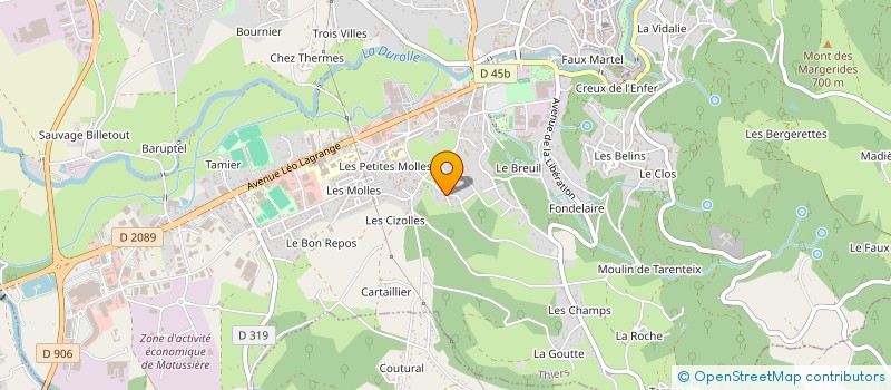 localisation de l'entreprise THIERS MACONNERIE à THIERS