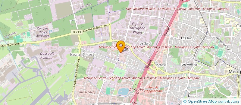 localisation de l'entreprise THIERS RESTAURATION  MERIGNAC