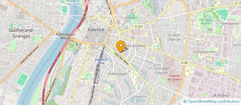 localisation de l'entreprise THIERSYL à VALENCE