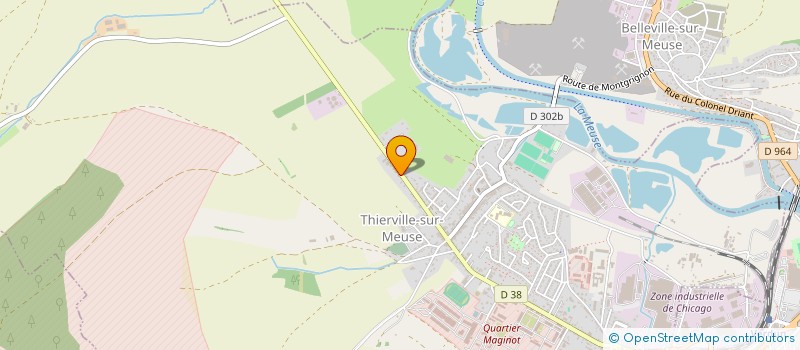 localisation de l'entreprise THIERVILLE AGRO à THIERVILLE-SUR-MEUSE