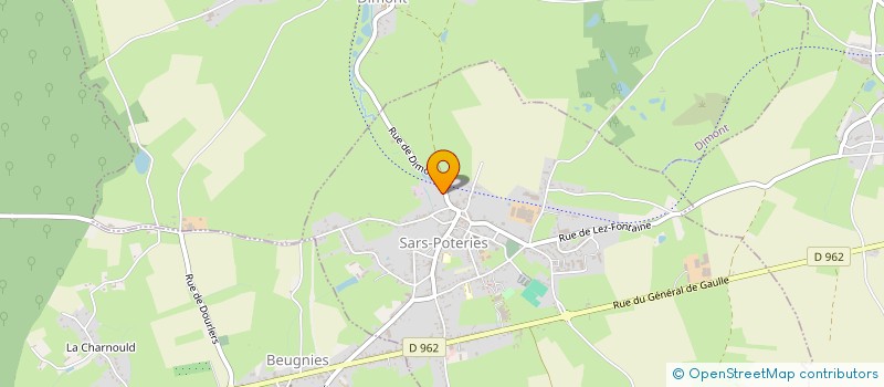 localisation de l'entreprise THIERY-PIETTE  SARS-POTERIES