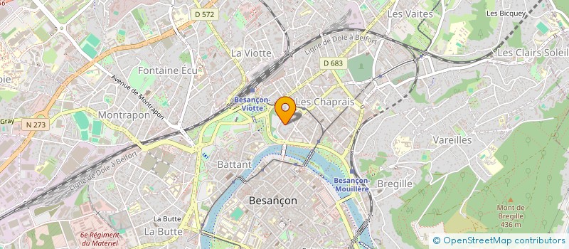 localisation de l'entreprise THIES à BESANCON