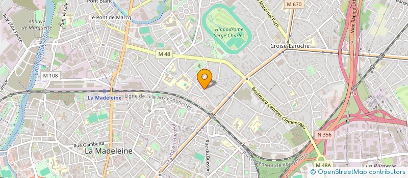 localisation de l'entreprise THIESSET CORPORATION à MARCQ-EN-BARŒUL