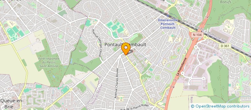 localisation de l'entreprise THIFLISTH-MODE à PONTAULT-COMBAULT