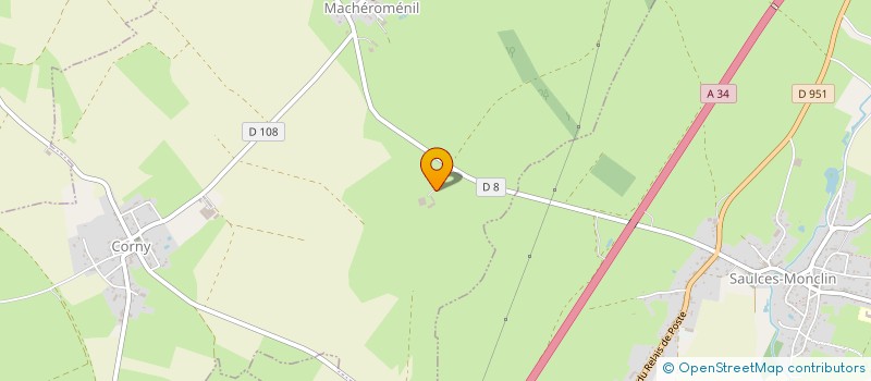 localisation de l'entreprise THIGA  CORNY-MACHEROMENIL