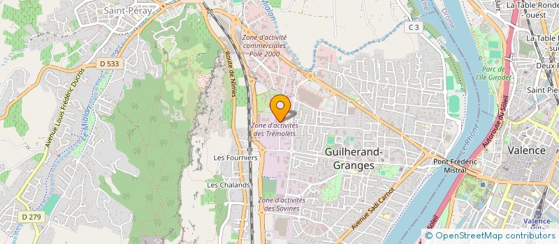 localisation de l'entreprise THIGA IMMOBILIER à GUILHERAND-GRANGES