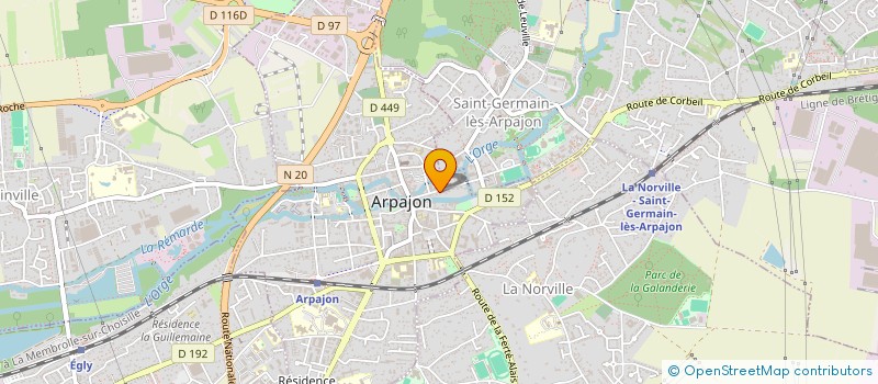 localisation de l'entreprise THIGANE  ARPAJON