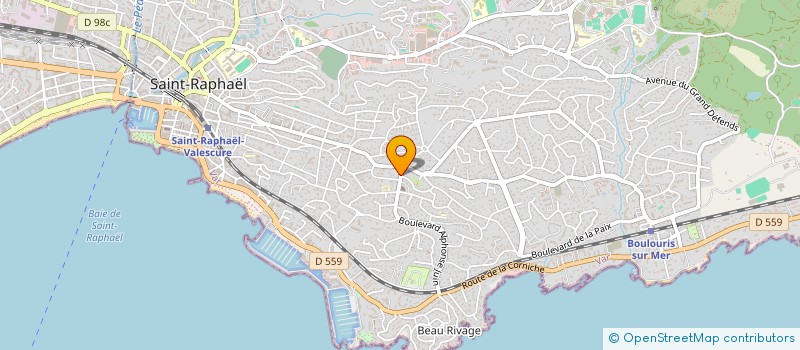 localisation de l'entreprise THIGER  SAINT-RAPHAEL