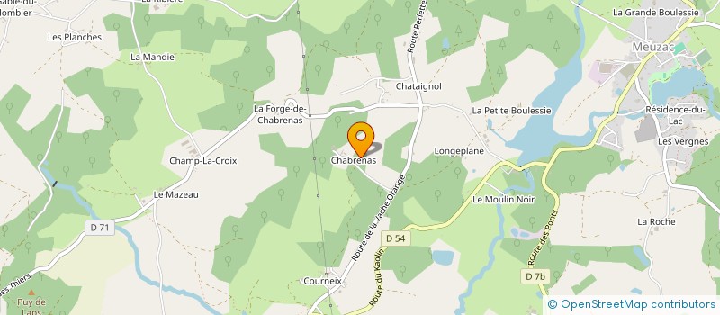 localisation de l'entreprise THILIA  MEUZAC