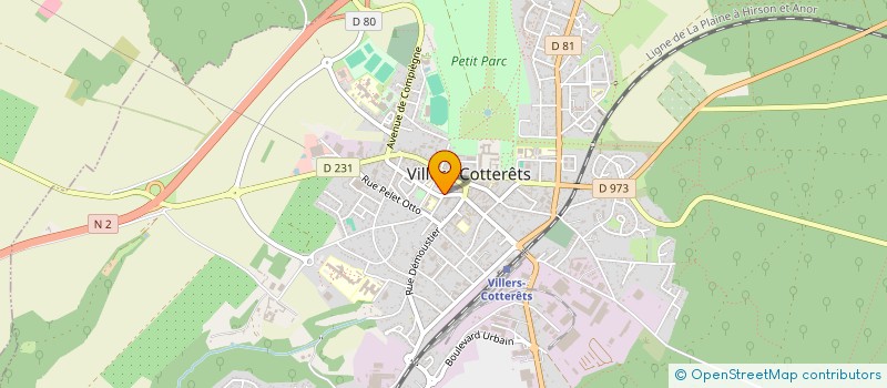 localisation de l'entreprise THILL DISTRIBUTION à VILLERS-COTTERETS