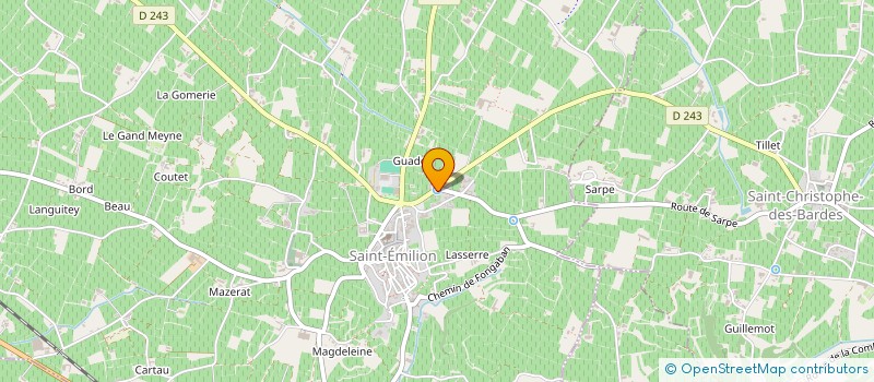 localisation de l'entreprise THILLET  SAINT-CHRISTOPHE-DES-BARDES