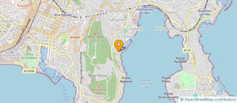 localisation de l'entreprise THILLOT  VILLEFRANCHE-SUR-MER