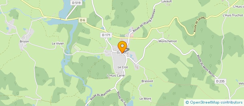 localisation de l'entreprise THILLOT ROGER  BRASSY