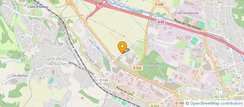 localisation de l'entreprise THILOENG à BOURGOIN-JALLIEU