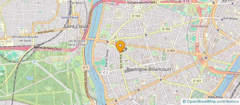 localisation de l'entreprise THILYD à BOULOGNE-BILLANCOURT
