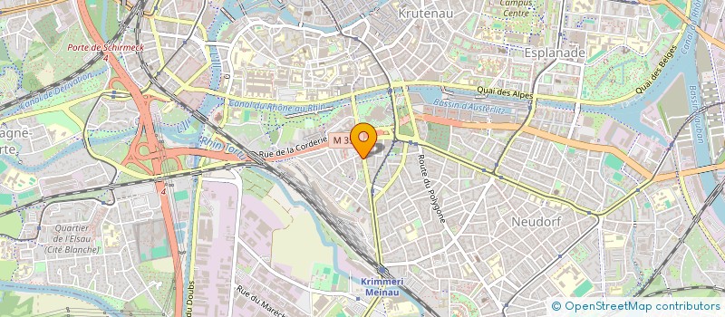 localisation de l'entreprise THIM à STRASBOURG