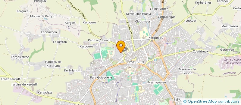 localisation de l'entreprise THIMAR  LESNEVEN