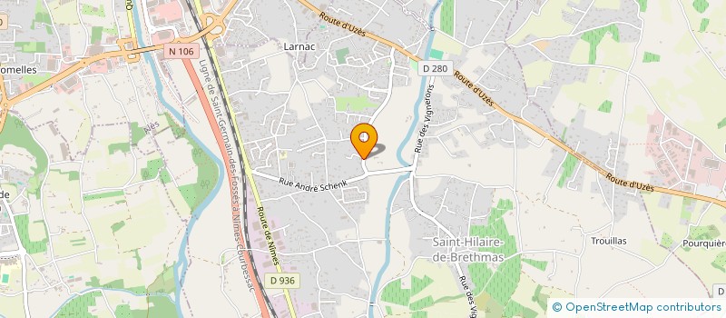 localisation de l'entreprise THIMAXA INVEST  SAINT-HILAIRE-DE-BRETHMAS