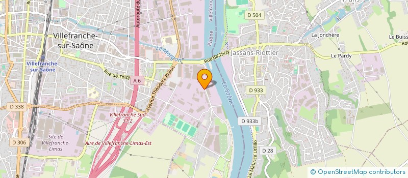 localisation de l'entreprise THIMONIER TRANSPORTS à VILLEFRANCHE-SUR-SAONE