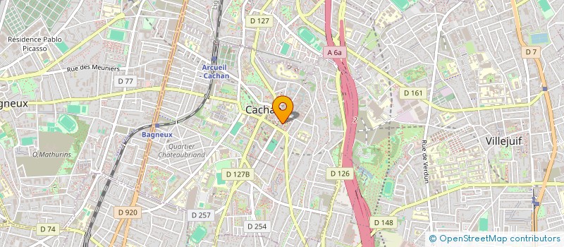 localisation de l'entreprise THINA à CACHAN