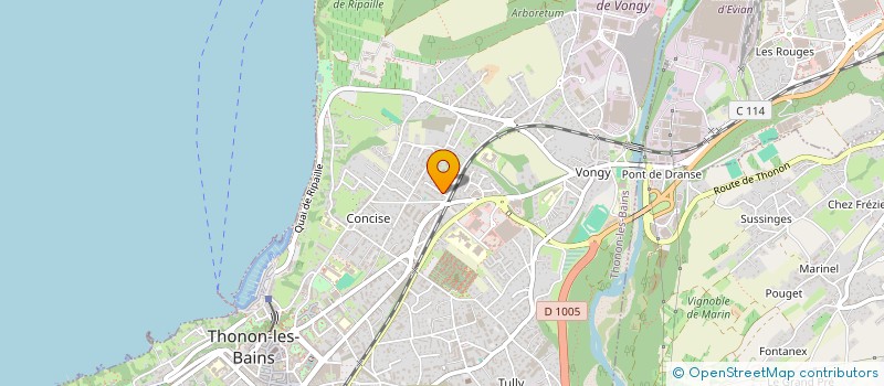 localisation de l'entreprise THINAT 2019 à THONON-LES-BAINS
