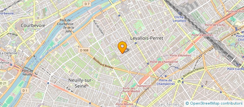 localisation de l'entreprise THINET-LEFAURE à LEVALLOIS-PERRET
