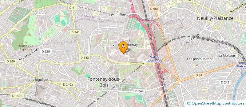 localisation de l'entreprise THINK DEEP  FONTENAY-SOUS-BOIS