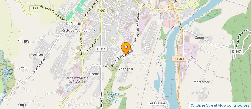 localisation de l'entreprise THINK'UP LABS  BELLEY