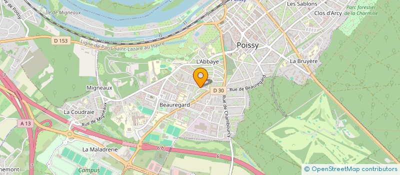 localisation de l'entreprise THINKNAW  POISSY