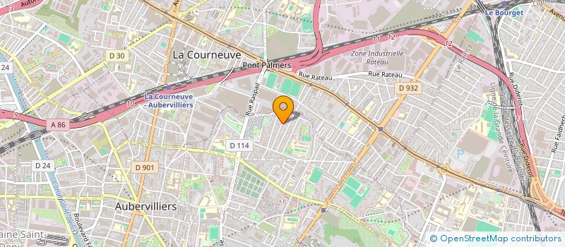 localisation de l'entreprise THINKR à AUBERVILLIERS