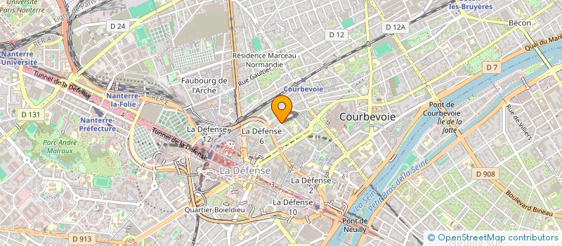 localisation de l'entreprise THINKS EVENTS à COURBEVOIE
