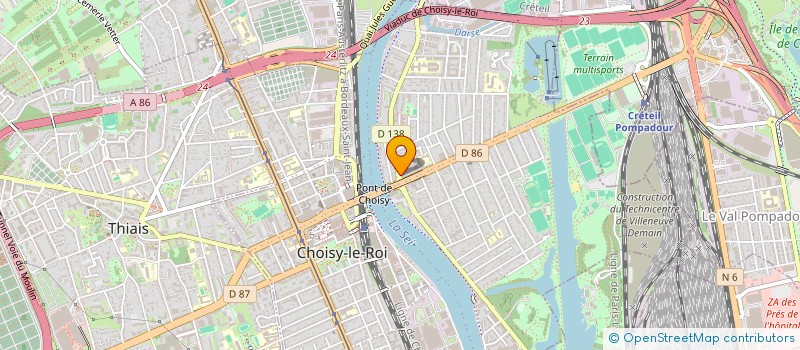 localisation de l'entreprise THINO à CHOISY-LE-ROI