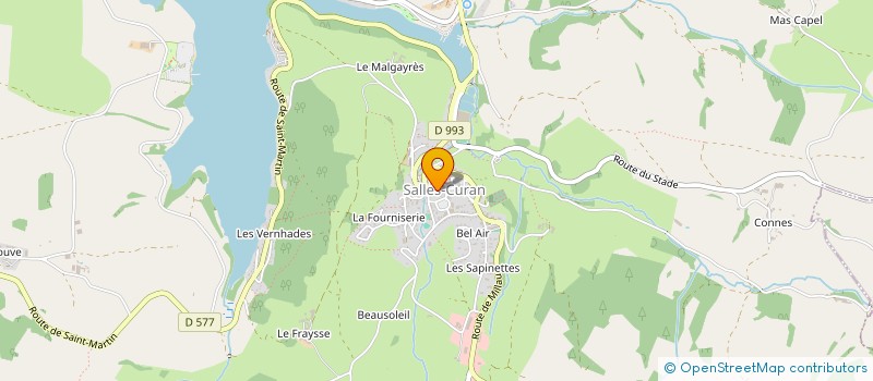 localisation de l'entreprise THINY  SALLES-CURAN