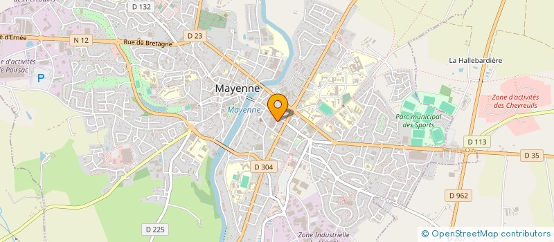 localisation de l'entreprise THIOL  MAYENNE