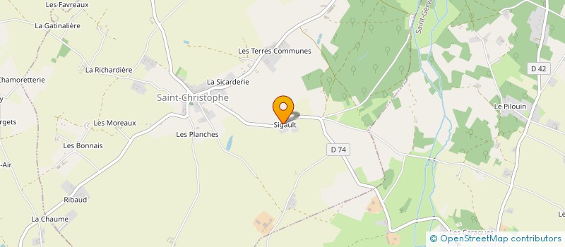 localisation de l'entreprise THIOLLET à SAINT-CHRISTOPHE