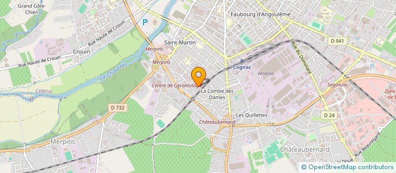 localisation de l'entreprise THIOLLET CONSULTING à COGNAC