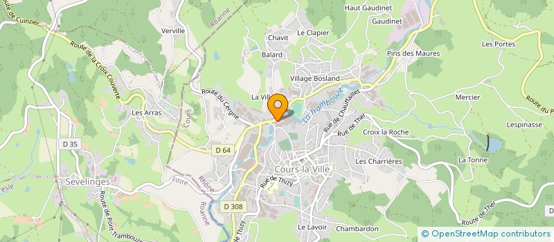 localisation de l'entreprise THION à COURS