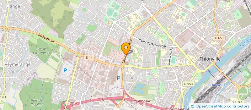 localisation de l'entreprise THIONVILLE TENNIS DE TABLE  THIONVILLE