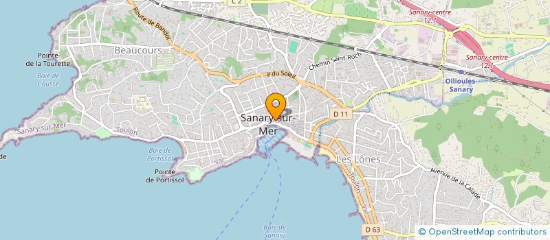 localisation de l'entreprise THIOPT à SANARY-SUR-MER