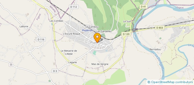 localisation de l'entreprise THIOT INGENIERIE à PUYBRUN