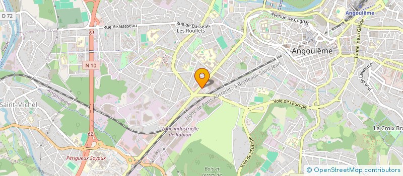 localisation de l'entreprise THIP CORPORATION à ANGOULEME