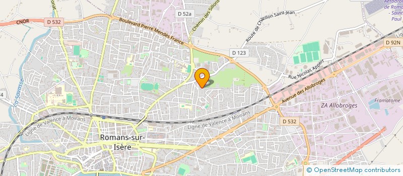 localisation de l'entreprise THIPI  ROMANS-SUR-ISERE