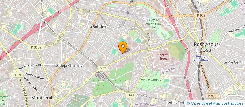 localisation de l'entreprise THIPIGA à MONTREUIL