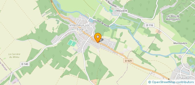 localisation de l'entreprise THIPLU à VILLEMEUX-SUR-EURE