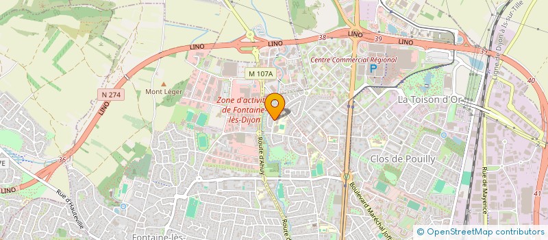 localisation de l'entreprise THIQUENGAU à DIJON