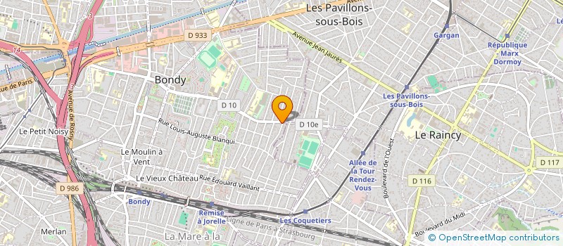 localisation de l'entreprise THIRANU à BONDY