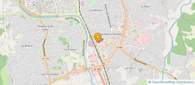 localisation de l'entreprise THIRIX à ALES